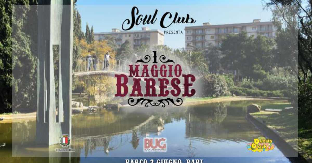 ''1� Maggio barese'': al Parco 2 Giugno una giornata di musica, street food e mercatini